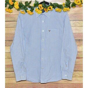 American Eagle Men's M Vintage Fit Button Front Long Sleeve Plaid Shirt Career